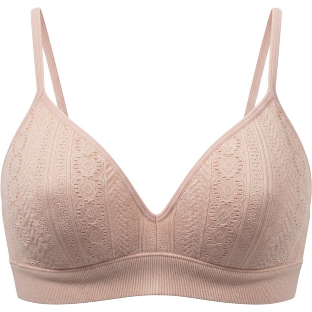 Wonder Nation Peach Whisper Lace Longline Bra Size 34 Adjustable Straps 3T3852